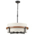 Rustic Drum Chandelier 4-Light Dining Room Chandelier